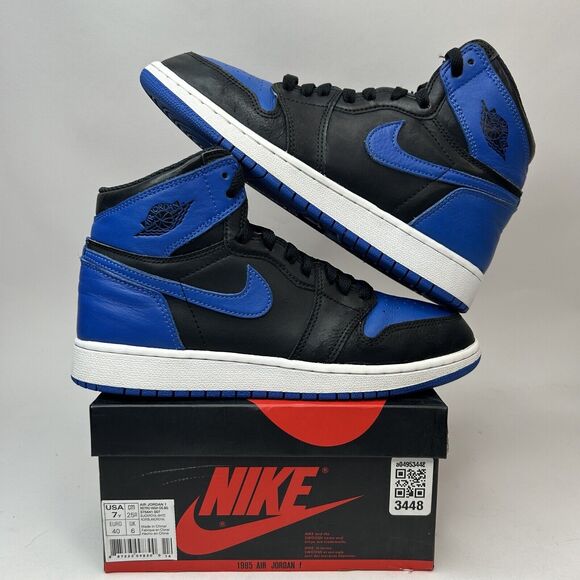 Nike Shoes - Nike Air Jordan 1 Retro High OG BG “Royal” 2017 575441-007 Size 7Y/Women’s 8.5